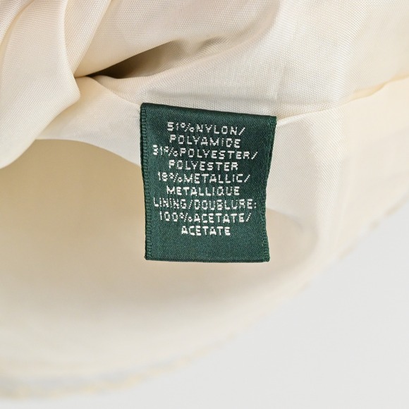 Ralph Lauren Metallic Pleated Dress Size 6 Gold Fit Flare Sleeveless Party LRL - Picture 8 of 14